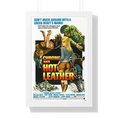 CHROME AND HOT LEATHER 1971 - Framed Movie Poster - The Sticker Space
