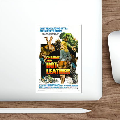 CHROME AND HOT LEATHER 1971 Movie Poster STICKER Vinyl Die-Cut Decal-The Sticker Space