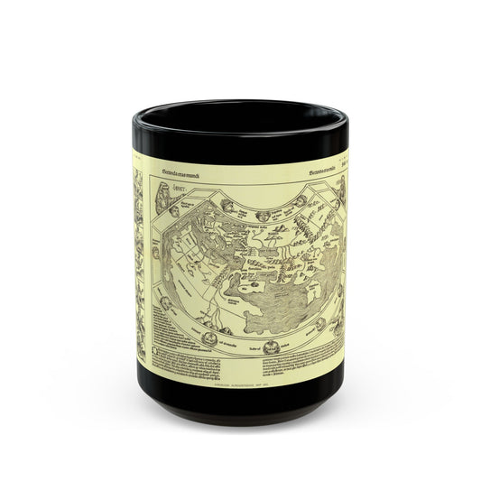 Chronicon Nurembergense Map (1493) (Map) Black Coffee Mug-15oz-The Sticker Space