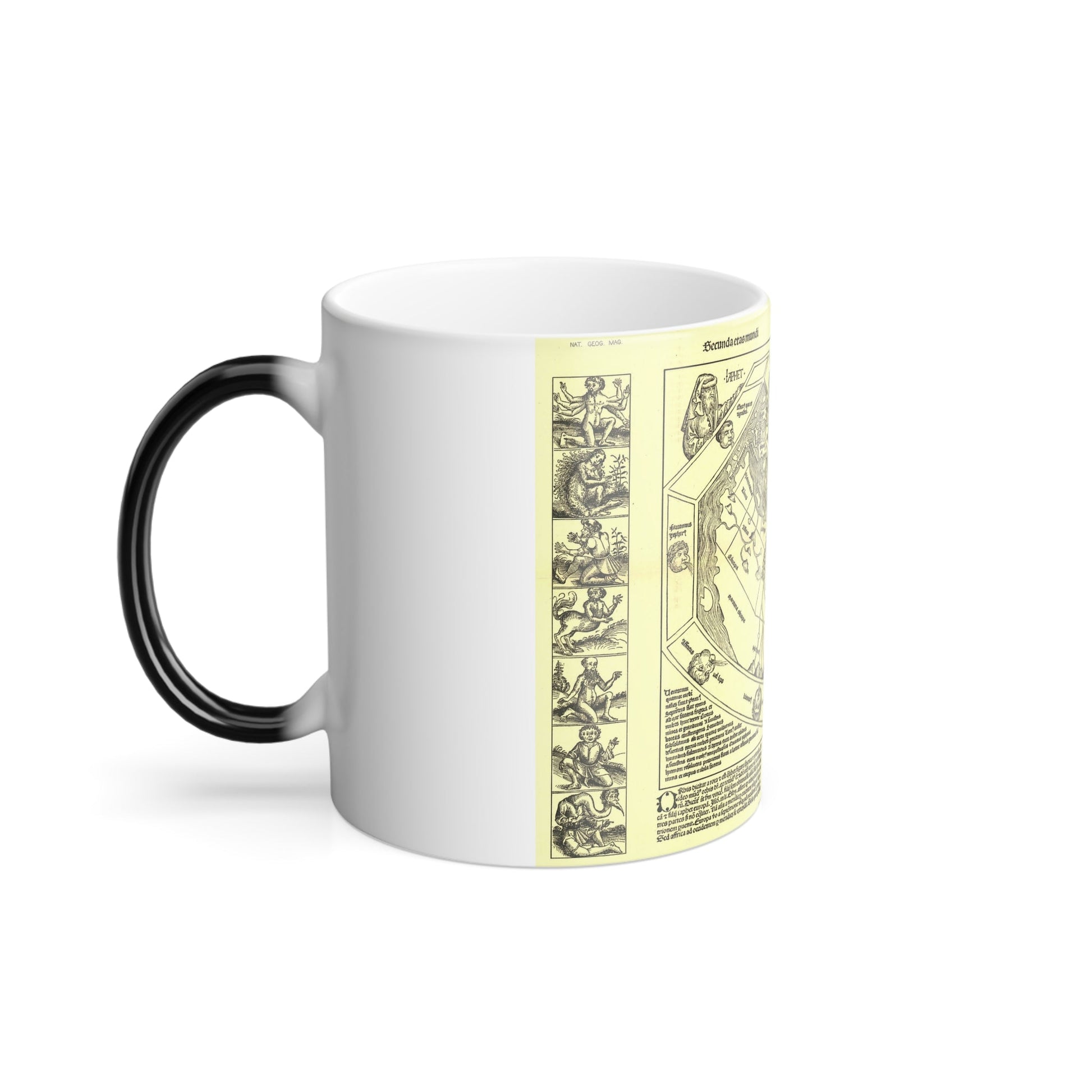 Chronicon Nurembergense Map (1493) (Map) Color Changing Mug 11oz-11oz-The Sticker Space