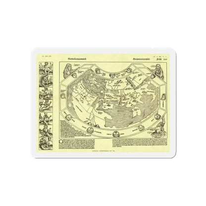 Chronicon Nurembergense Map (1493) (Map) Refrigerator Magnet - The Sticker Space