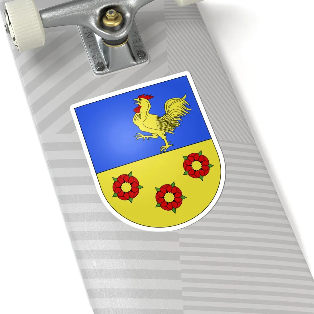 Chésopelloz-coat of arms (Switzerland) (Coat of Arms) STICKER Vinyl Kiss-Cut Decal - The Sticker Space