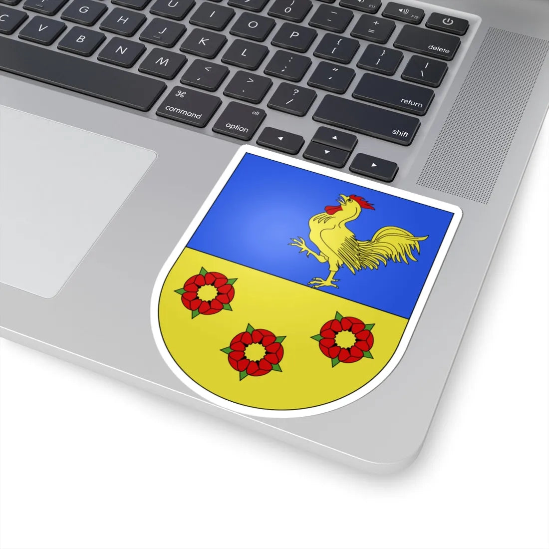 Chésopelloz-coat of arms (Switzerland) (Coat of Arms) STICKER Vinyl Kiss-Cut Decal - The Sticker Space