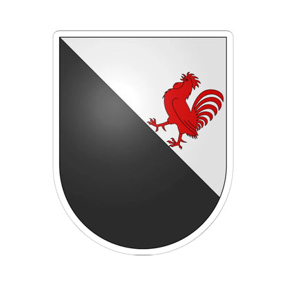 Châtonnaye-coat of arms (Switzerland) (Coat of Arms) STICKER Vinyl Kiss-Cut Decal 6 Inch White - The Sticker Space