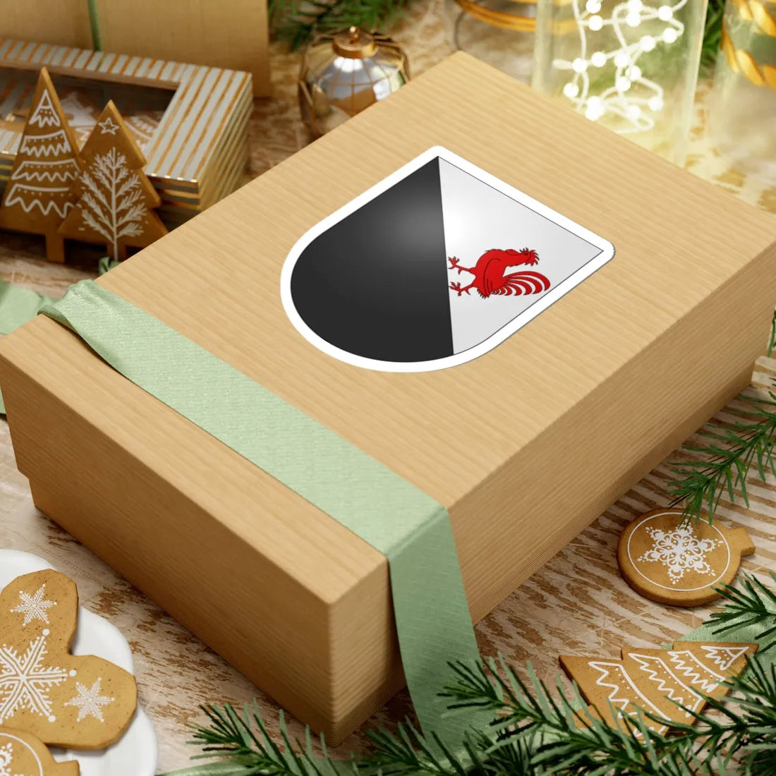 Châtonnaye-coat of arms (Switzerland) (Coat of Arms) STICKER Vinyl Kiss-Cut Decal - The Sticker Space