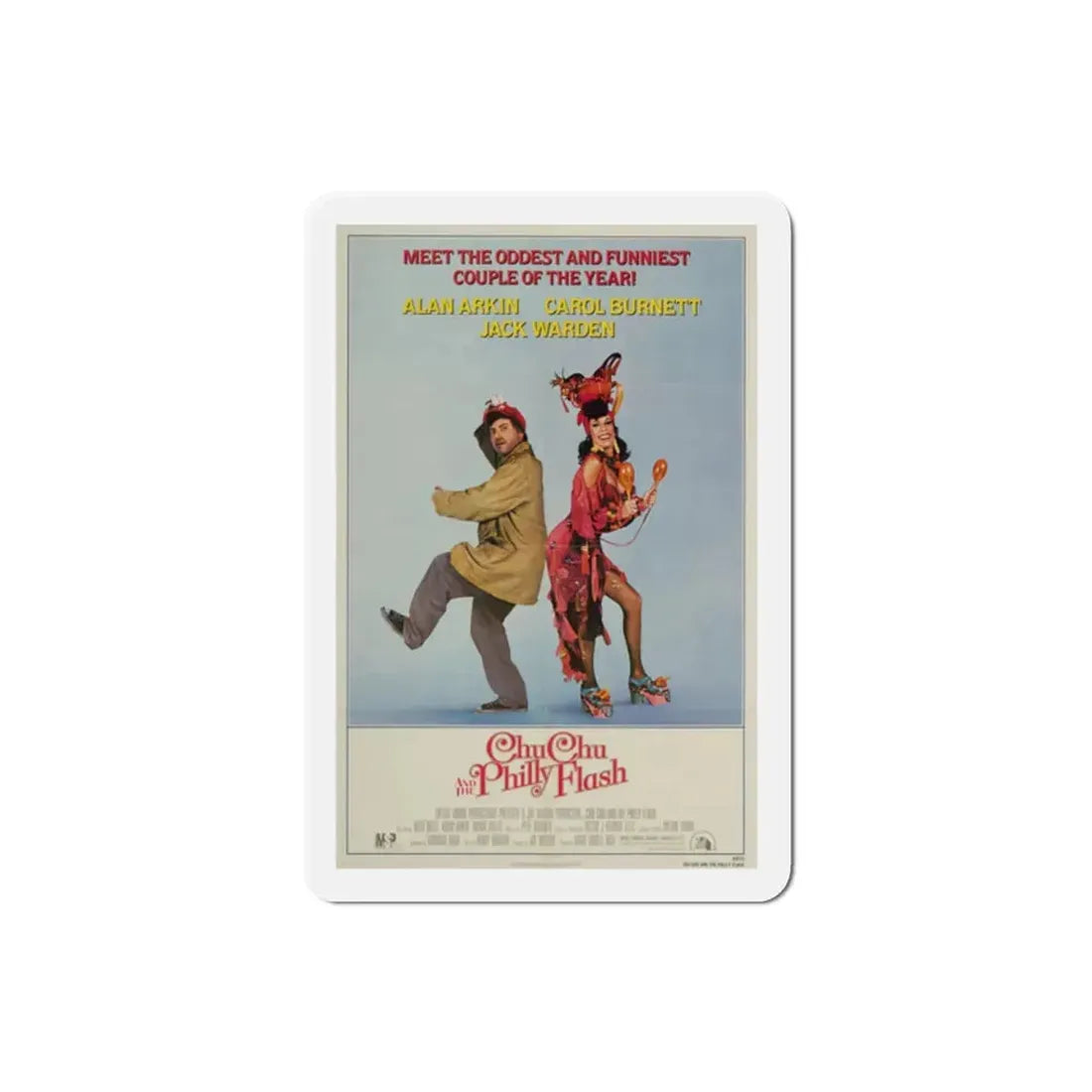 Chu Chu and the Philly Flash 1981 Movie Poster Refrigerator Magnet 2 Inch - The Sticker Space