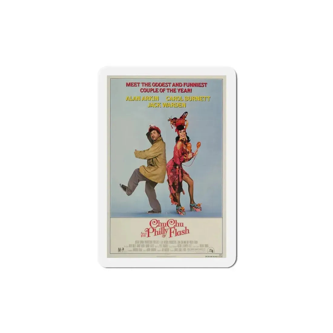 Chu Chu and the Philly Flash 1981 Movie Poster Refrigerator Magnet 4 Inch - The Sticker Space
