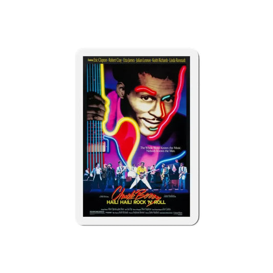 Chuck Berry Hail! Hail! Rock 'n' Roll 1987 Movie Poster Refrigerator Magnet 2 Inch - The Sticker Space