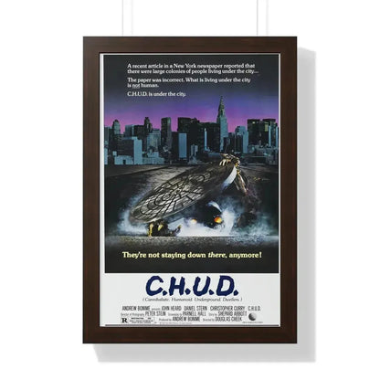 C.H.U.D. 1984 - Framed Movie Poster 16″ x 24″ Walnut - The Sticker Space