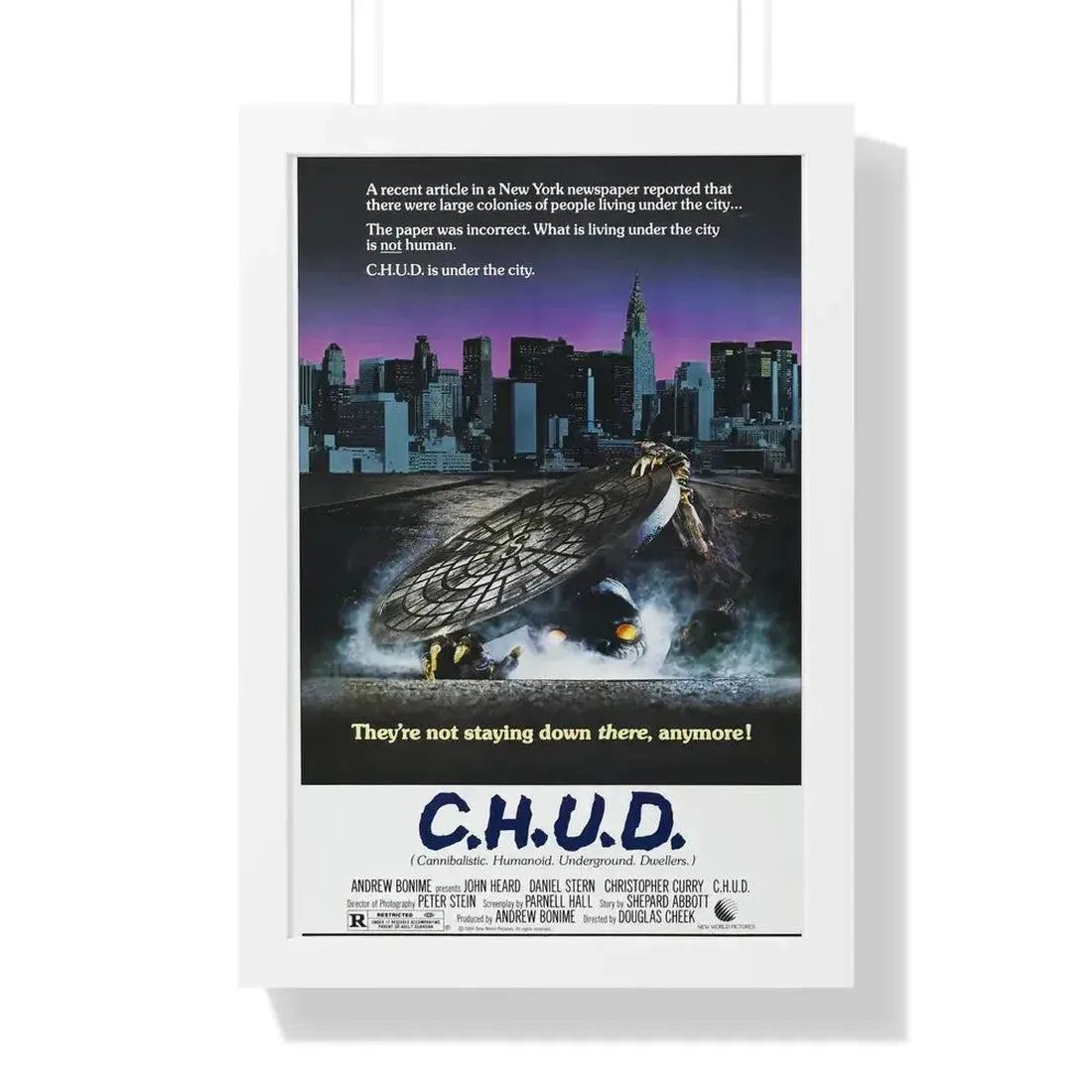 C.H.U.D. 1984 - Framed Movie Poster 16″ x 24″ White - The Sticker Space