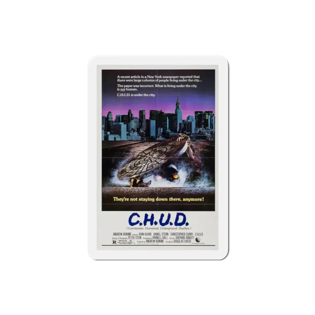 CHUD 1984 Movie Poster Refrigerator Magnet 2 Inch - The Sticker Space