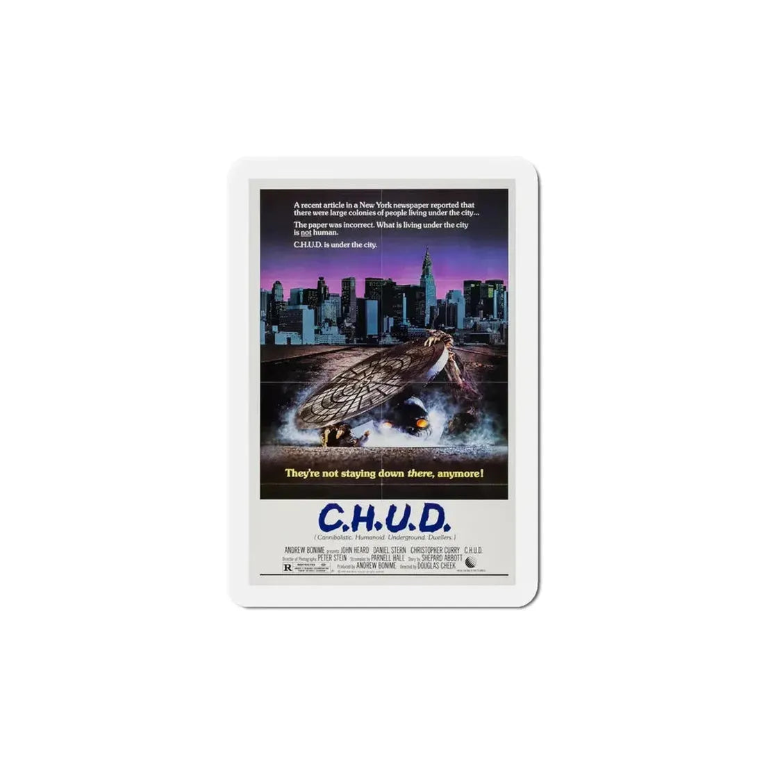 CHUD 1984 Movie Poster Refrigerator Magnet 6 Inch - The Sticker Space