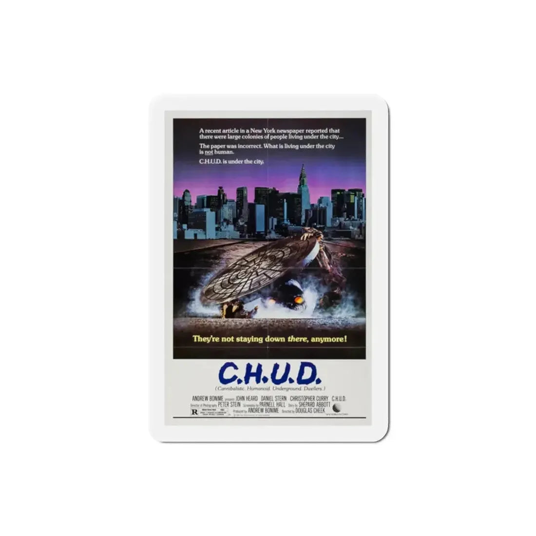 CHUD 1984 Movie Poster Refrigerator Magnet - The Sticker Space