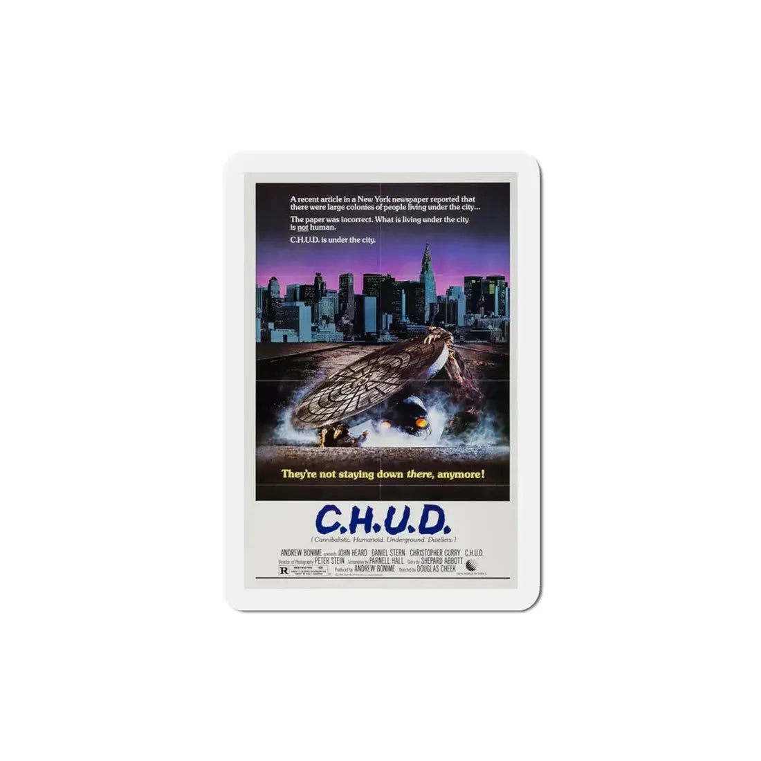 CHUD 1984 Movie Poster Refrigerator Magnet - The Sticker Space