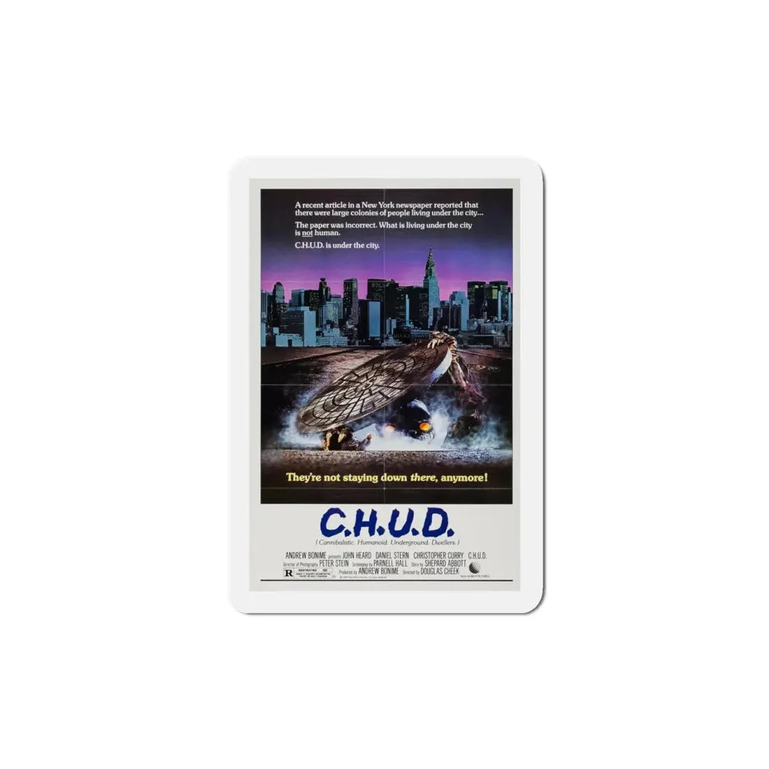 CHUD 1984 Movie Poster Refrigerator Magnet - The Sticker Space