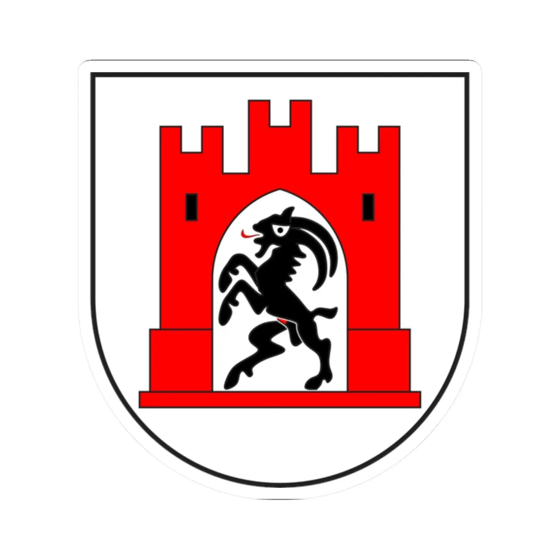 Chur wappen (Switzerland) (Coat of Arms) STICKER Vinyl Kiss-Cut Decal 2 Inch White - The Sticker Space