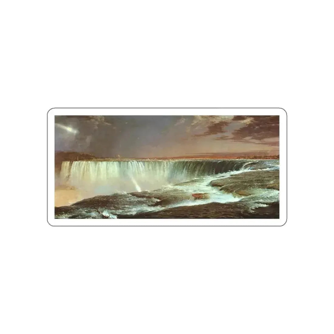 CHURCH, Frederic Edwin - Niagara Falls (Artwork) STICKER Vinyl Die-Cut Decal - The Sticker Space