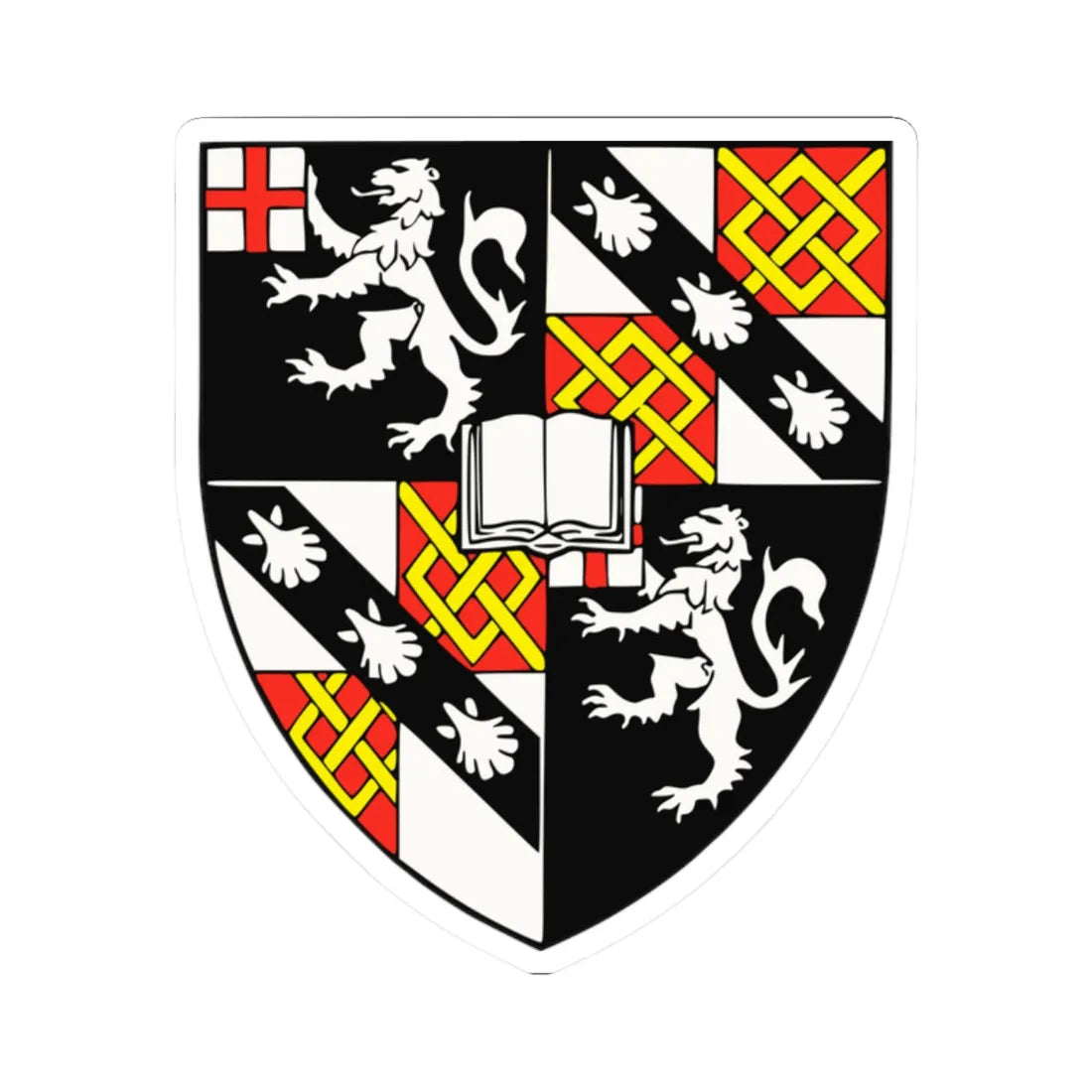 Churchill College Crest (England) (Coat of Arms) STICKER Vinyl Kiss-Cut Decal 2 Inch White - The Sticker Space