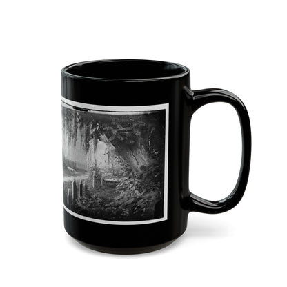 Churchyard With Graves (U.S. Civil War) Black Coffee Mug-The Sticker Space