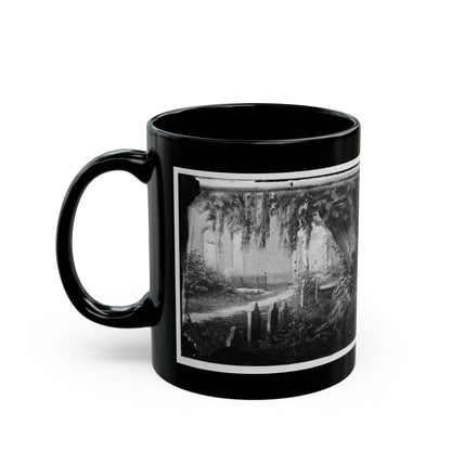 Churchyard With Graves (U.S. Civil War) Black Coffee Mug-The Sticker Space