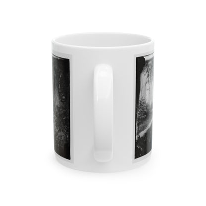 Churchyard With Graves (U.S. Civil War) White Coffee Mug-The Sticker Space