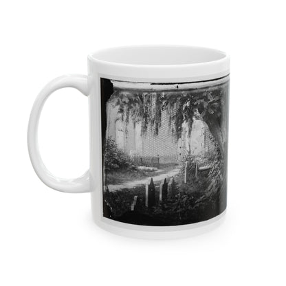 Churchyard With Graves (U.S. Civil War) White Coffee Mug-The Sticker Space