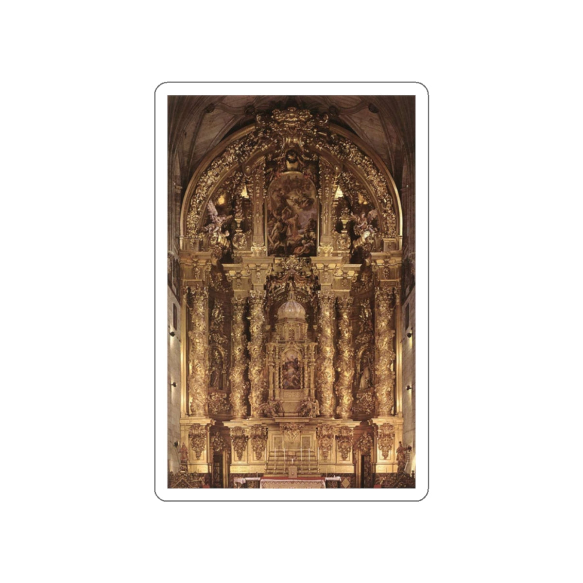 CHURRIGUERA, Jose Benito - Main Altar (Artwork) STICKER Vinyl Die-Cut Decal-White-The Sticker Space