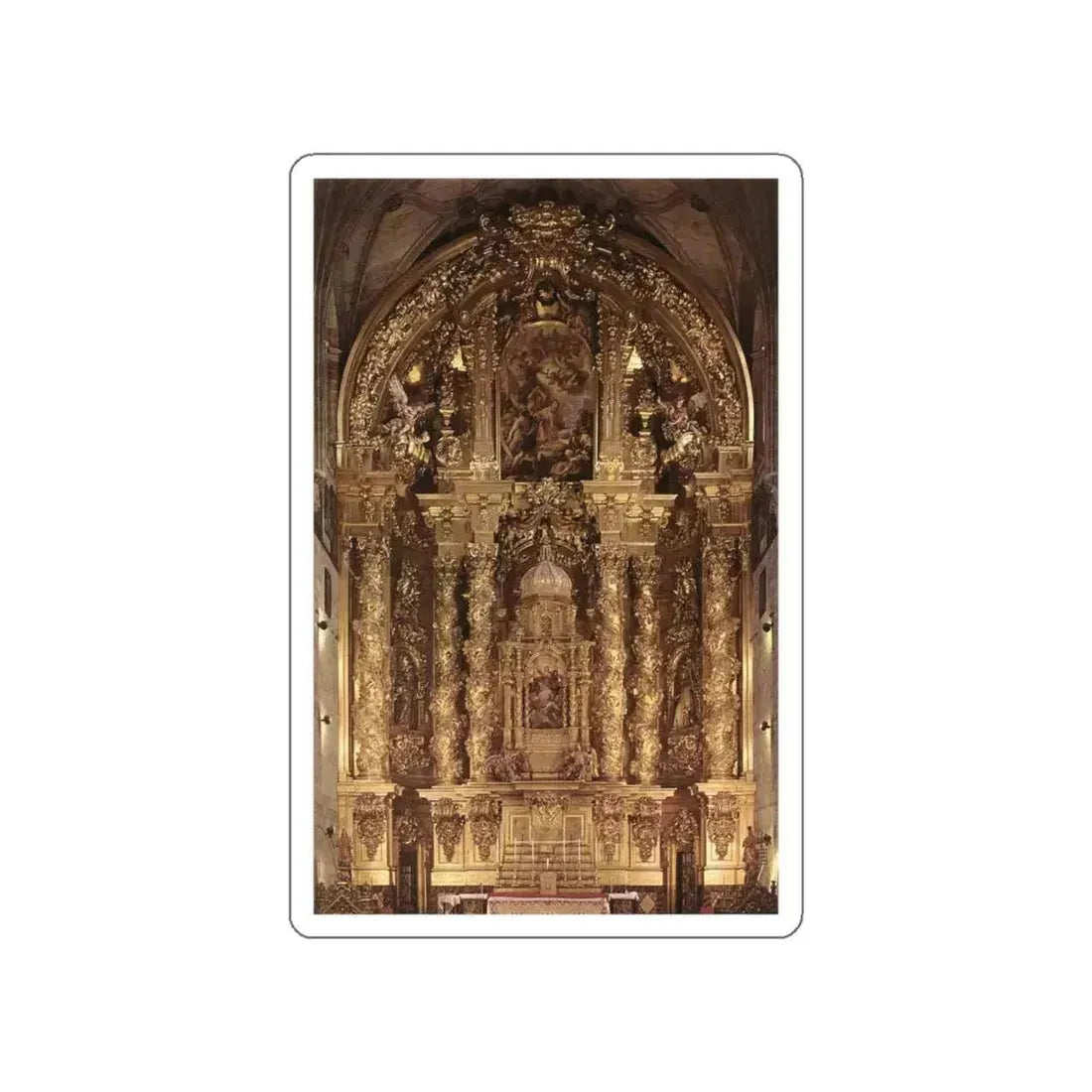 CHURRIGUERA, Jose Benito - Main Altar (Artwork) STICKER Vinyl Die-Cut Decal White Die-Cut 6 Inch - The Sticker Space