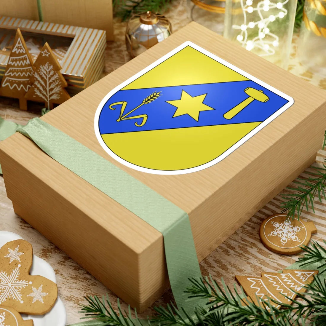 Churwalden-coat of arms (Switzerland) (Coat of Arms) STICKER Vinyl Kiss-Cut Decal - The Sticker Space