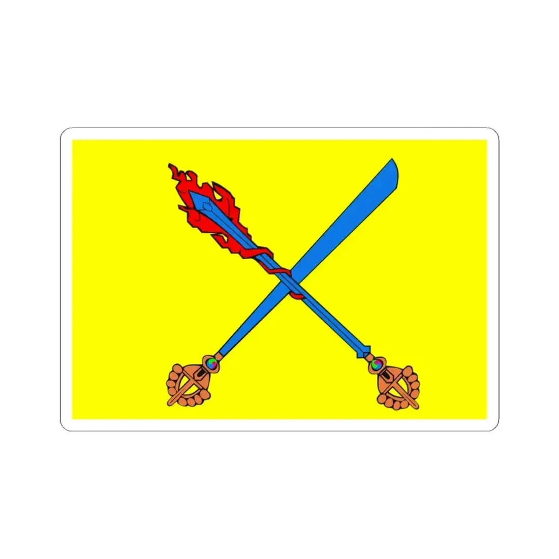 Chushi Gangdruk-flag (China) STICKER Vinyl Kiss-Cut Decal 3 Inch White - The Sticker Space