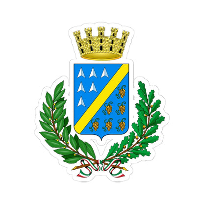 Ciampino-Stemma (Italy) (Coat of Arms) STICKER Vinyl Kiss-Cut Decal 4 Inch White - The Sticker Space