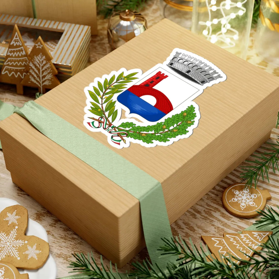 Cicagna-Stemma (Italy) (Coat of Arms) STICKER Vinyl Kiss-Cut Decal - The Sticker Space