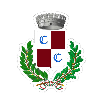 Cigliè-Stemma (Italy) (Coat of Arms) STICKER Vinyl Kiss-Cut Decal 6 Inch White - The Sticker Space