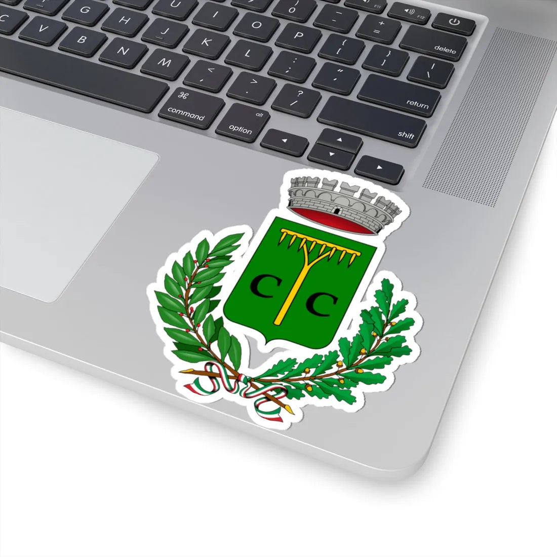 Cigliano-Stemma (Italy) (Coat of Arms) STICKER Vinyl Kiss-Cut Decal - The Sticker Space
