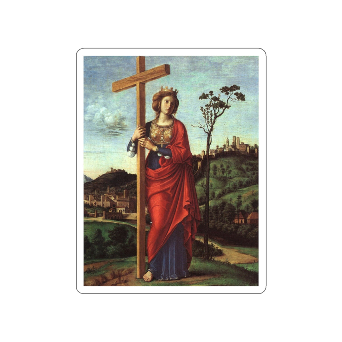 CIMA da Conegliano - St Helen (Artwork) STICKER Vinyl Die-Cut Decal-White-The Sticker Space