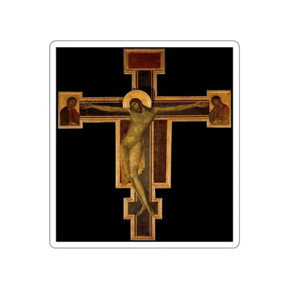 CIMABUE - -crucifixion- Crucifix (detail)4 (Artwork) STICKER Vinyl Die-Cut Decal White Die-Cut 5 Inch - The Sticker Space