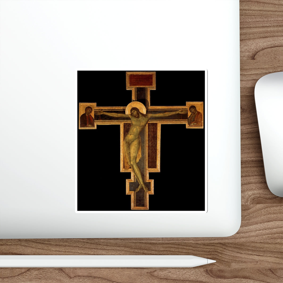 CIMABUE - -crucifixion- Crucifix (detail)4 (Artwork) STICKER Vinyl Die-Cut Decal-The Sticker Space