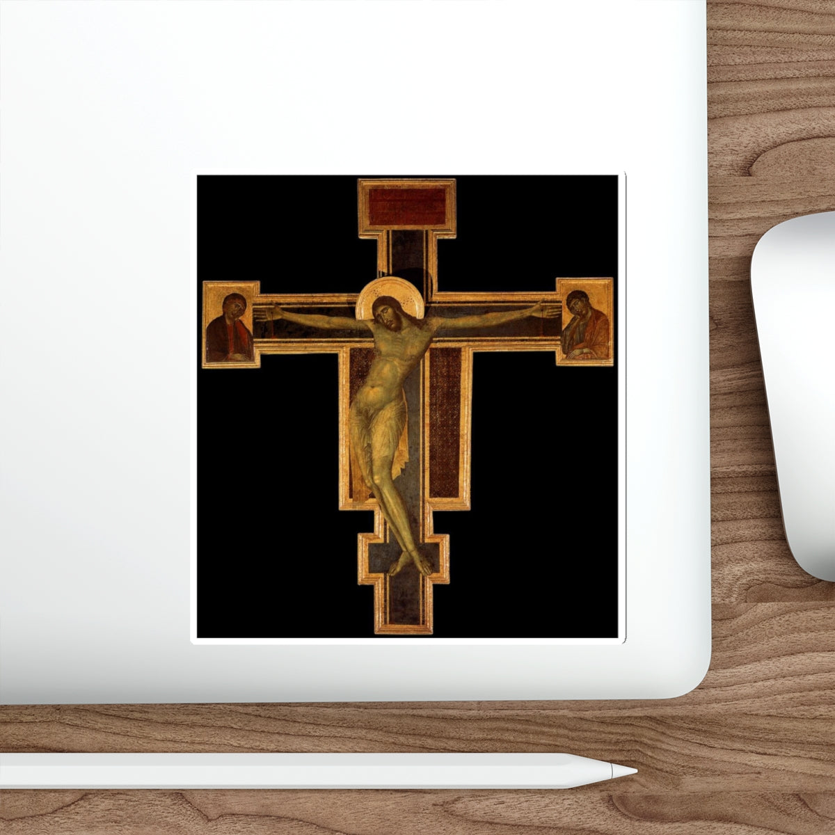 CIMABUE - -crucifixion- Crucifix (detail)4 (Artwork) STICKER Vinyl Die-Cut Decal-The Sticker Space