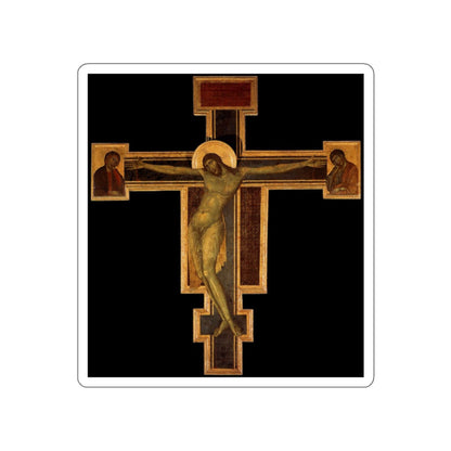 CIMABUE - -crucifixion- Crucifix (detail)4 (Artwork) STICKER Vinyl Die-Cut Decal-White-The Sticker Space