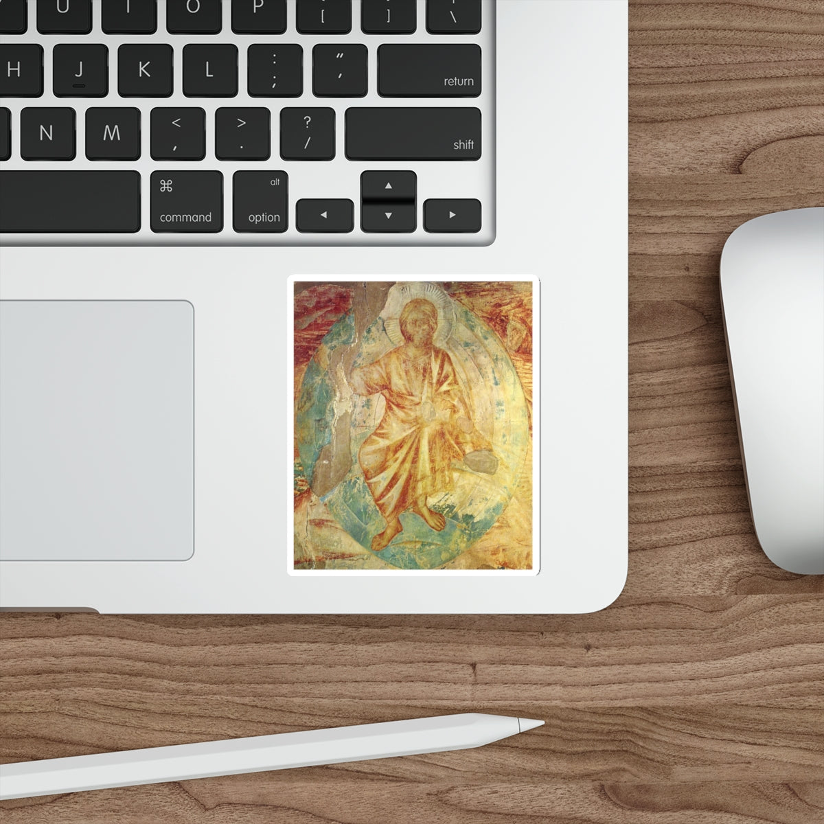 CIMABUE - -frescoes- Apocalyptical Christ (detail) (Artwork) STICKER Vinyl Die-Cut Decal-The Sticker Space