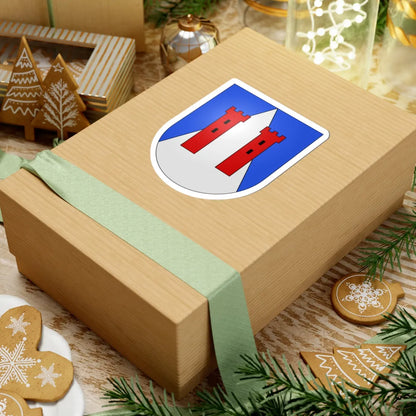 Cimadera-coat of arms (Switzerland) (Coat of Arms) STICKER Vinyl Kiss-Cut Decal - The Sticker Space