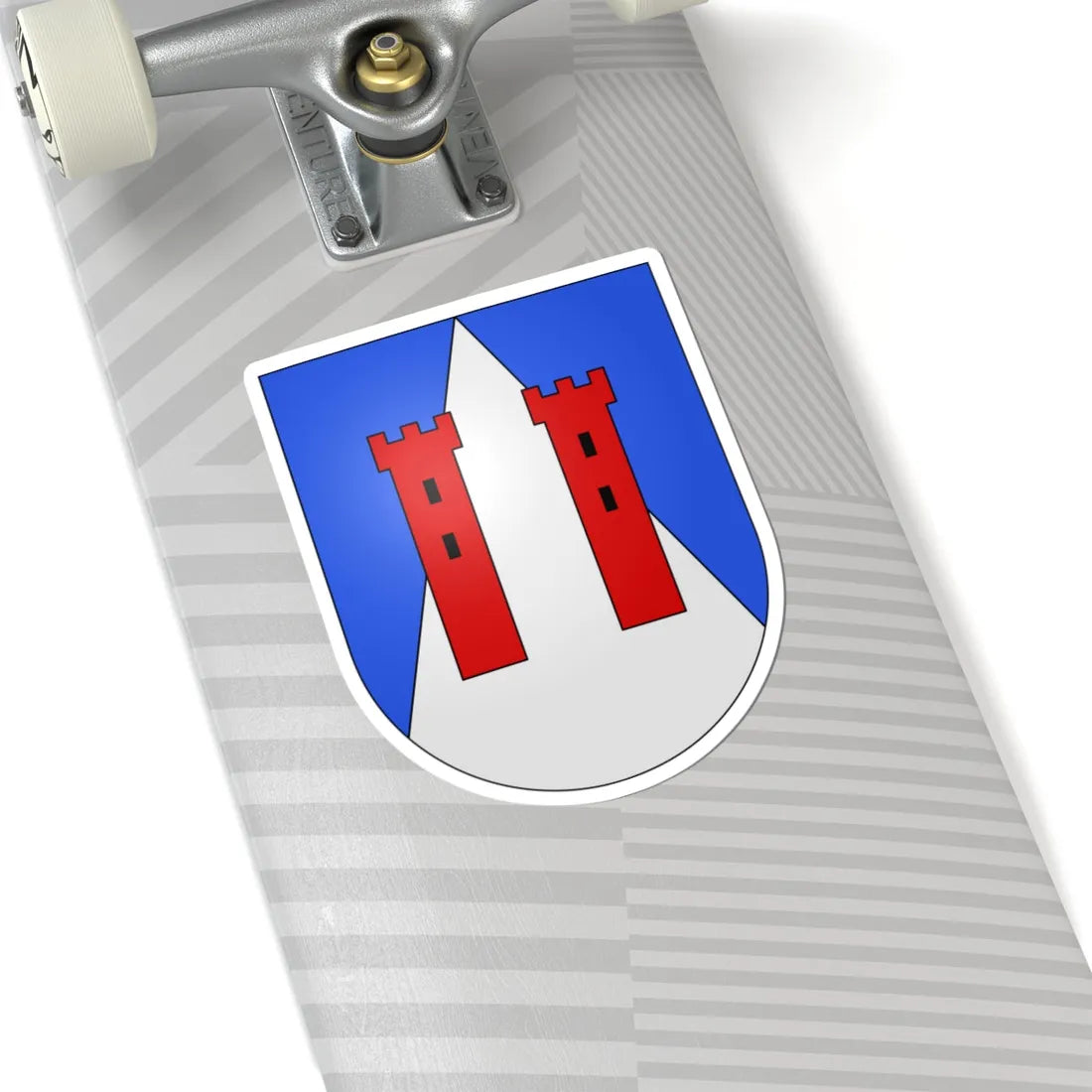 Cimadera-coat of arms (Switzerland) (Coat of Arms) STICKER Vinyl Kiss-Cut Decal - The Sticker Space