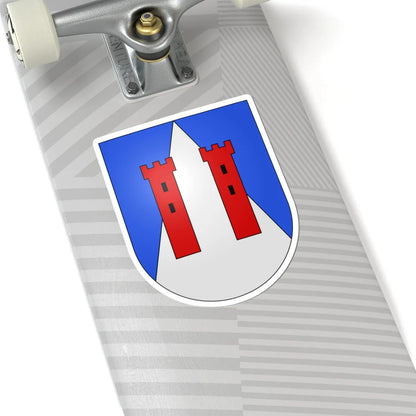 Cimadera-coat of arms (Switzerland) (Coat of Arms) STICKER Vinyl Kiss-Cut Decal - The Sticker Space