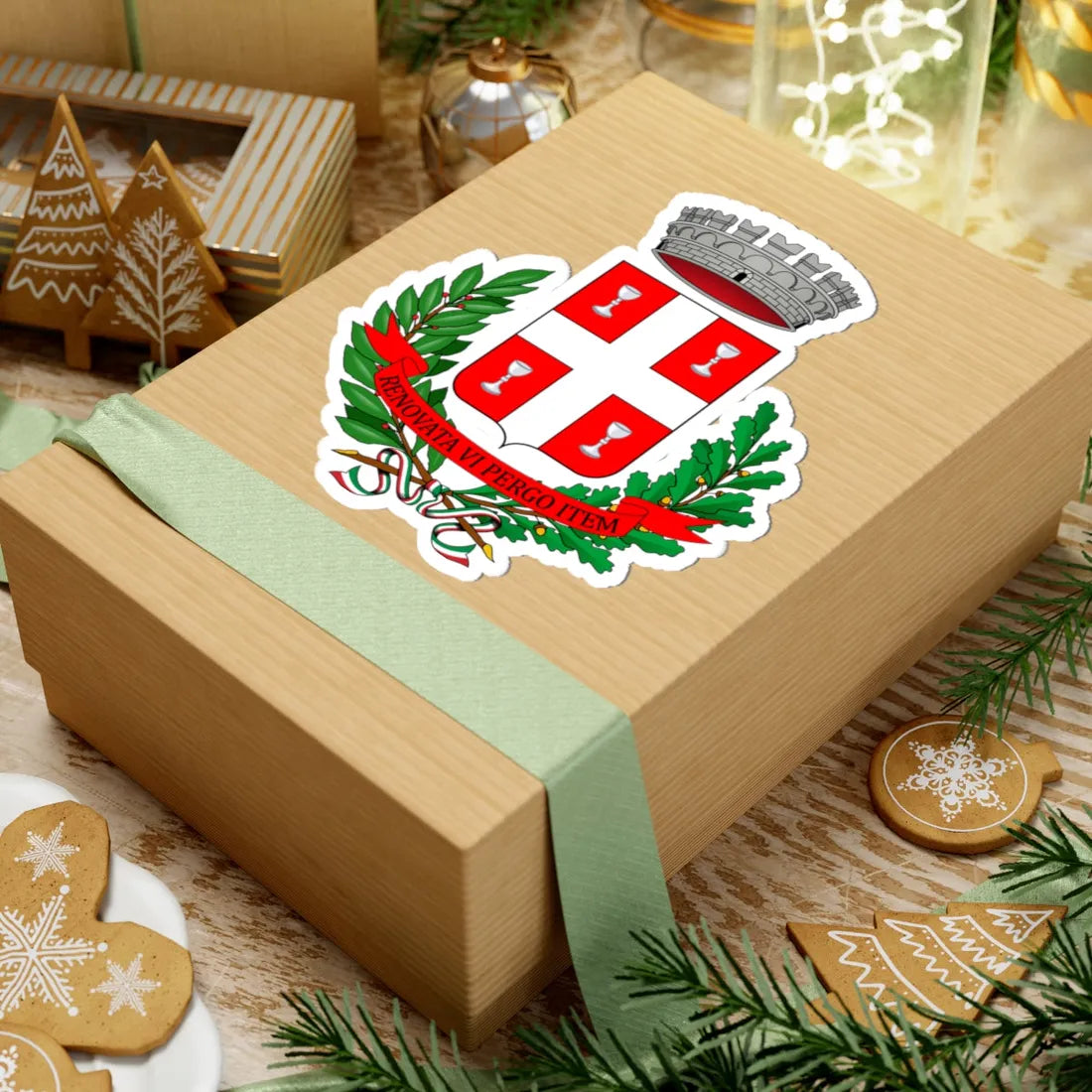 Cinaglio-Stemma (Italy) (Coat of Arms) STICKER Vinyl Kiss-Cut Decal - The Sticker Space