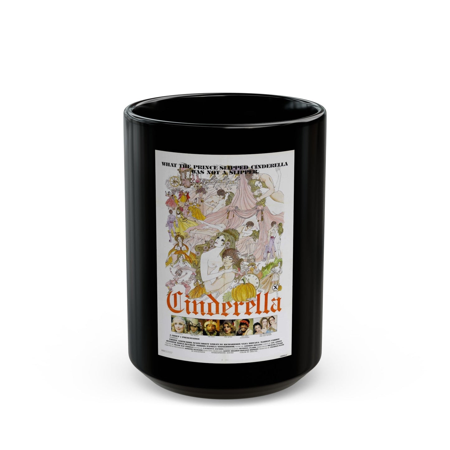 CINDERELLA 1977 Movie Poster - Black Coffee Mug-15oz-The Sticker Space