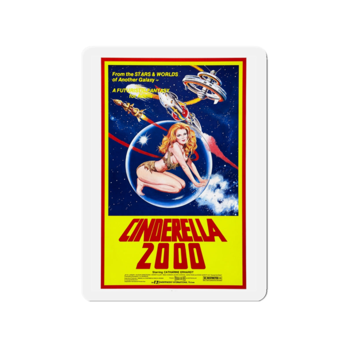 CINDERELLA 2000 1977 Movie Poster - Die-Cut Magnet-2" x 2"-The Sticker Space