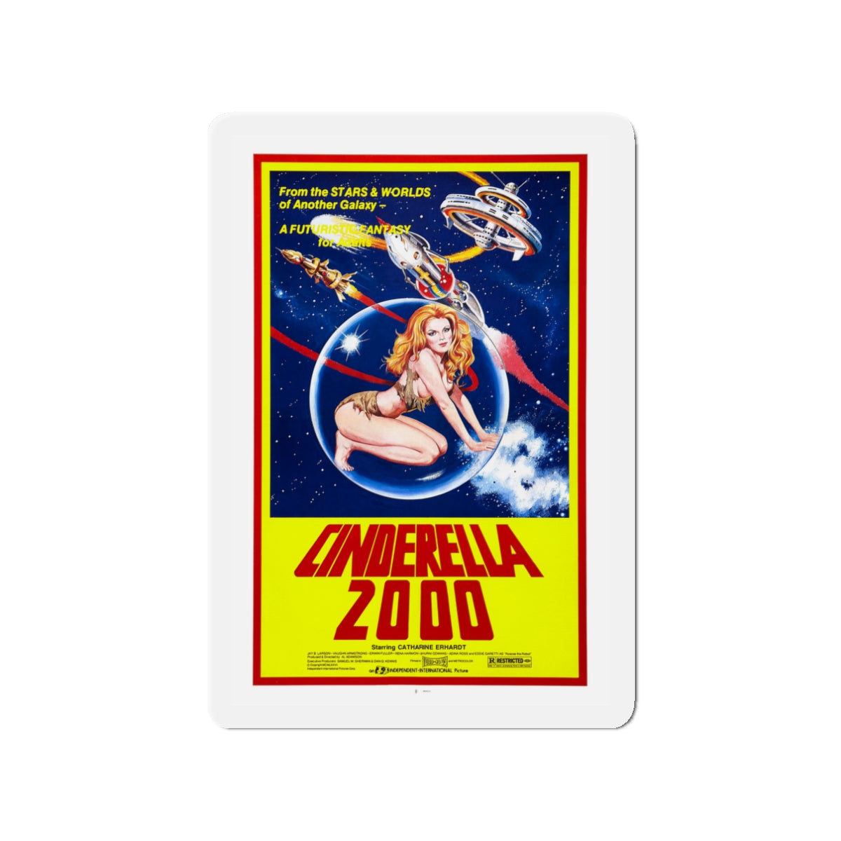 CINDERELLA 2000 1977 Movie Poster - Die-Cut Magnet-3" x 3"-The Sticker Space