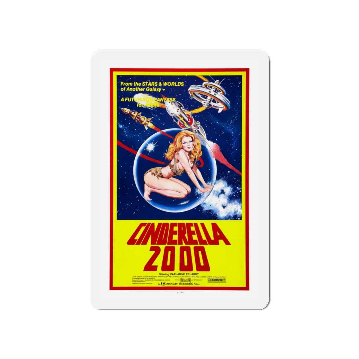 CINDERELLA 2000 1977 Movie Poster - Die-Cut Magnet-4" x 4"-The Sticker Space