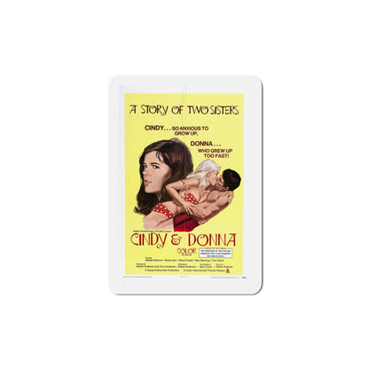 Cindy and Donna 1970 Movie Poster Die-Cut Magnet-5 Inch-The Sticker Space