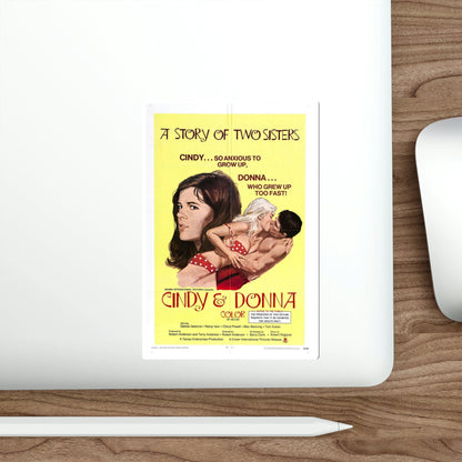 Cindy and Donna 1970 Movie Poster STICKER Vinyl Die-Cut Decal-The Sticker Space